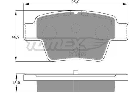 Гальмівні колодки TOMEX TX1465