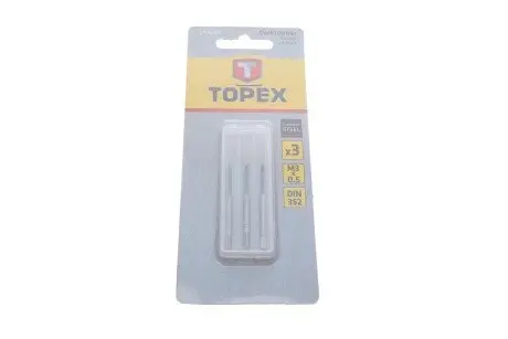 Мітчики M3, набір 3 шт. TOPEX 14A203
