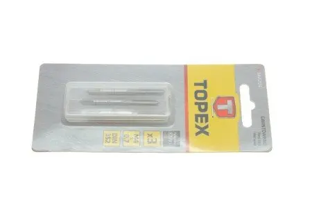Мітчики M4, набір 3 шт.*1 уп. TOPEX 14A204