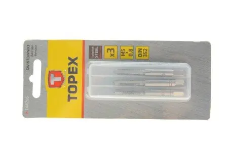 Мітчики M5, набір 3 шт.*1 уп. TOPEX 14A205