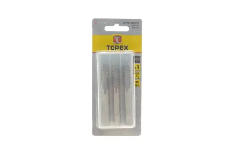 Мітчики M12, набір 3 шт.*1 уп. TOPEX 14A212