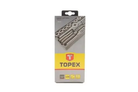 Плашки и метчики, M3-M12, набор 20 шт.*1 уп. TOPEX 14A425