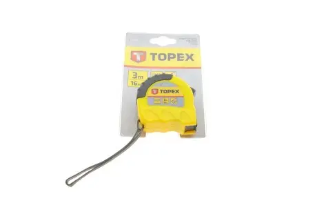 Рулетка, сталева стрічка 3 м x 16 мм TOPEX 27C303
