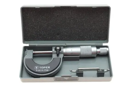 Мікрометр 0-25 мм TOPEX 31C629
