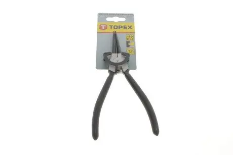 Щипці для стопорних кілець, 180 мм, для зовнішніх/прямі TOPEX 32D306