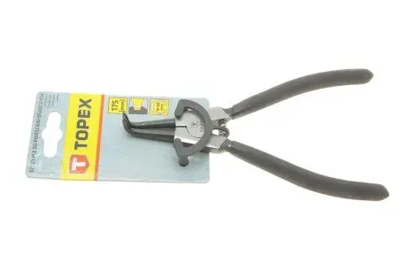 Щипці для стопорних кілець, 175 мм, для зовнішніх/загнуті TOPEX 32D307
