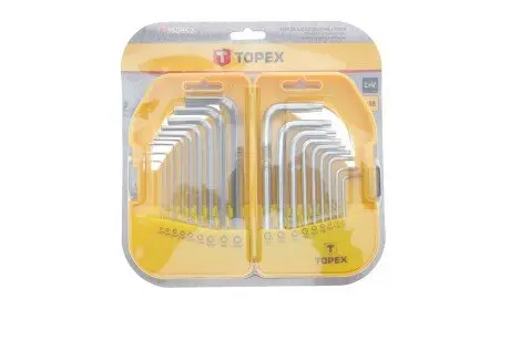 Ключи шестигранные и Torx, набор 18 шт.*1 уп. TOPEX 35D952