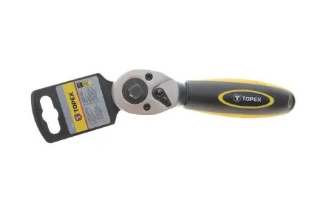 Тріскачка 1/2"-3/8" 72 зубця 175 мм TOPEX 38D543