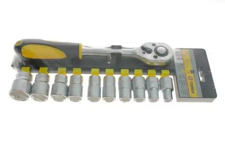 Набор сменных головок 1/2" 11шт. CrV TOPEX 38D652