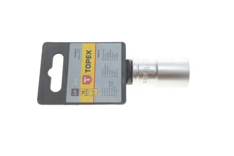 Головка сменная 6-гранная 1/2", 16 мм TOPEX 38D716