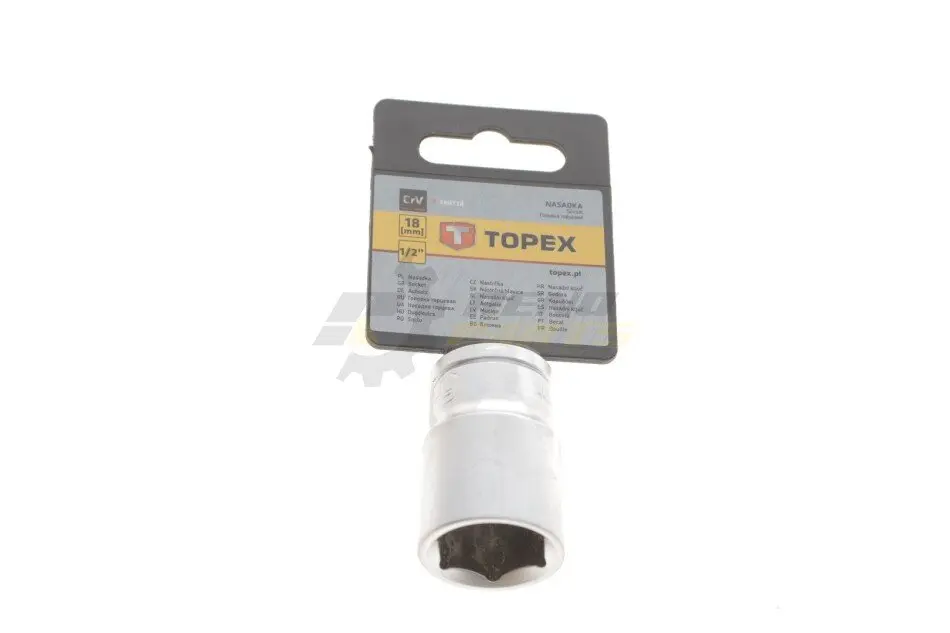Головка сменная 6-гранная 1/2", 18 мм TOPEX 38D718 (фото 1)