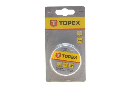 Припой оловянный 60% Sn, проволока 0.7 мм, 100 г TOPEX 44E512