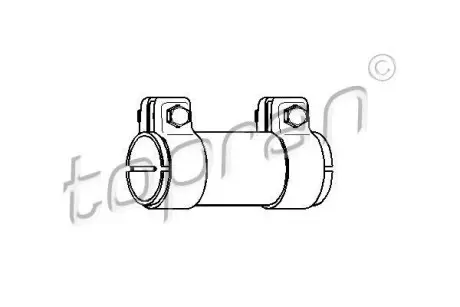 Хомут глушника d=42mm L=125mm TOPRAN / HANS PRIES 102753