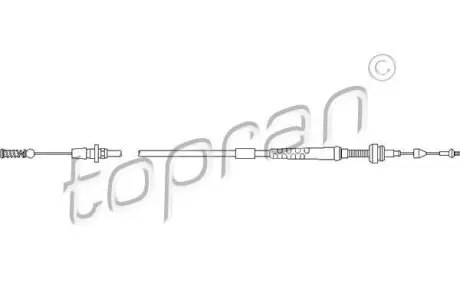 Трос газу TOPRAN / HANS PRIES 103086