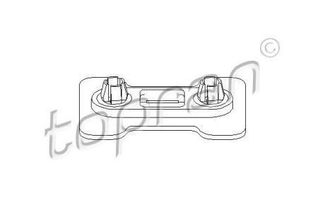 Монтажний кронштейн, бампер TOPRAN / HANS PRIES 103090