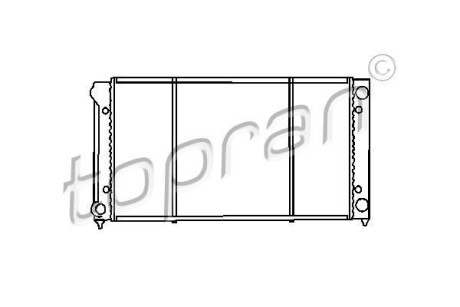 Радiатор охолодження TOPRAN / HANS PRIES 103445