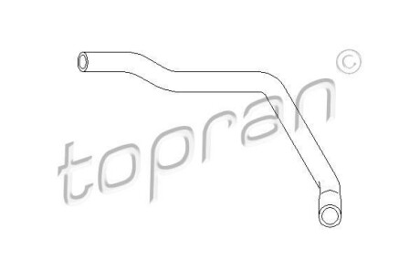 Патрубок радіатора VW Passat 1.8-2.0 88-97 TOPRAN / HANS PRIES 103 538