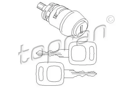 Замок запалювання Audi 80/100 TOPRAN / HANS PRIES 107090