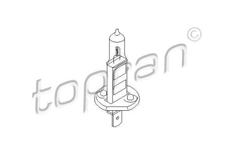 Автолампа H1 12V 55W TOPRAN / HANS PRIES 109100