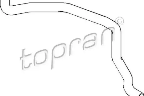Патрубок системи охолодження VW T4 1.8-2.0 90-03 TOPRAN / HANS PRIES 109 193