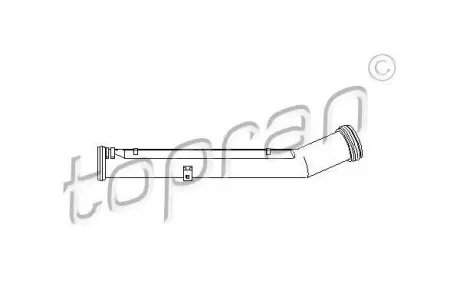 Патрубок с-ми охолодження VW Golf 4, Golf 3, Caddy 2, Polo 1.4/1.6E 95- TOPRAN / HANS PRIES 109 625