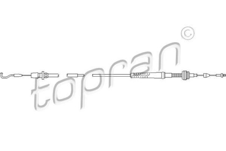 Трос газу TOPRAN / HANS PRIES 109856