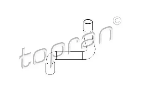 Патрубок системи охолодження VW Golf III, Vento 1.6-2.0 11.91-04.99 TOPRAN / HANS PRIES 110 492