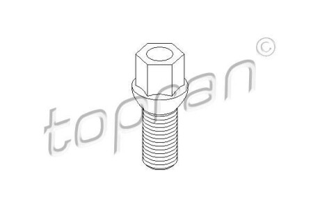 Болт колесний VAG M14x1.5 L 47.5 TOPRAN / HANS PRIES 111 477 (фото 1)