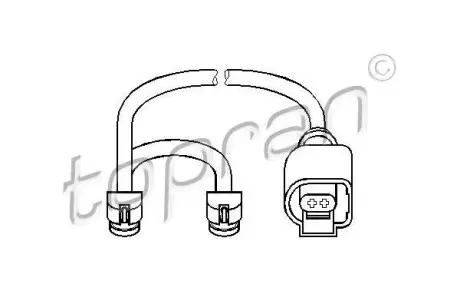Датчик гальмівних колодок передній (L 418) VW Touareg 02-/ Porsche Cayenne 02- TOPRAN / HANS PRIES 111 585