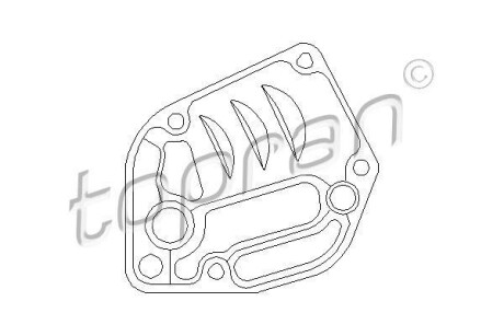 Прокладка корпусу масляного фільтра Audi A3/A4/A6 1.8T 97- TOPRAN / HANS PRIES 111910