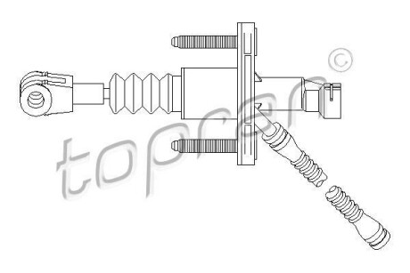 Цилiндр зчеплення головний TOPRAN / HANS PRIES 207028