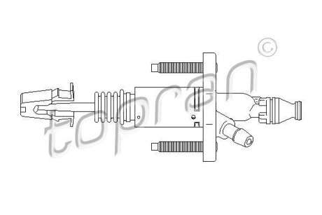 Цилiндр зчеплення головний TOPRAN / HANS PRIES 207632