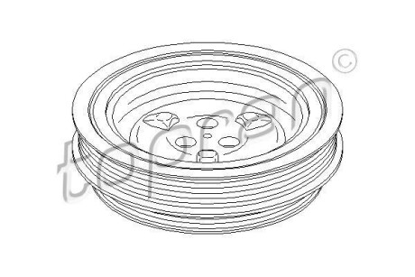 Шків колінвалу з демпфером TOPRAN / HANS PRIES 302813
