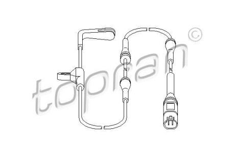 Датчик гальмiвних колодок TOPRAN / HANS PRIES 501616