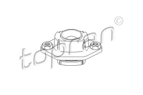 Опорна подушка TOPRAN / HANS PRIES 501760
