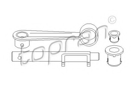 Шток вилки переключення швидкостей к-т TOPRAN / HANS PRIES 722142