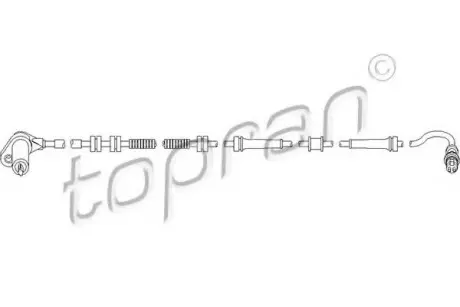 Датчик ABS TOPRAN / HANS PRIES 722661