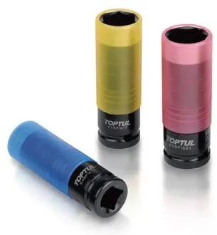 Головка ударна довга 1/2" для шиномонтажу 21 мм. Pro-Series Toptul KABP1621