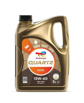 Олива моторна Quartz 5000 15W-40 5L TOTAL 213677