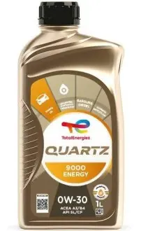 Олива моторна Quartz 9000 Energy 0W-30 1L TOTAL 213767
