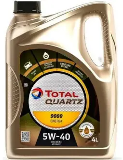 Олива моторна Quartz 9000 Energy 5W40 4L TOTAL 216600
