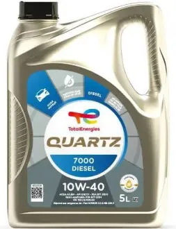 Олива моторна Quartz 7000 Diesel 10W40 5L TOTAL 216681