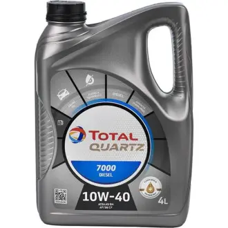Олива моторна Quartz 7000 Diesel 10W40 4L TOTAL 216682