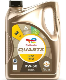 Олива моторна 0W-30 5L QUARTZ INEO FIRST TOTAL 217352