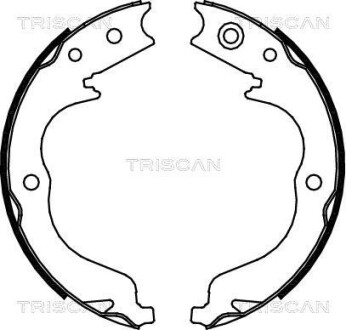 Комплект тормозных колодок, стояночный тормоз TRISCAN 810010029