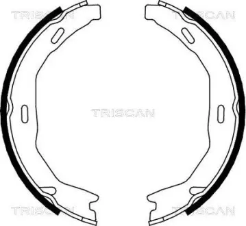 Комплект гальмівних колодок, стоянкове гальмо TRISCAN 810023029