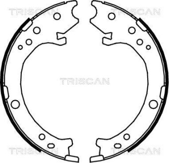 Комплект тормозных колодок, стояночный тормоз TRISCAN 810040007