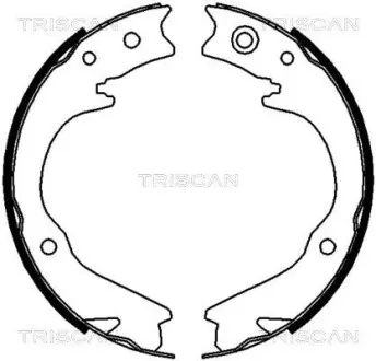 Комплект гальмівних колодок, стоянкове гальмо TRISCAN 810068003