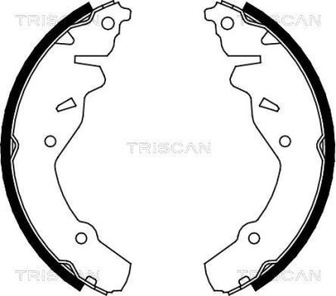 Комплект тормозных колодок TRISCAN 810080002