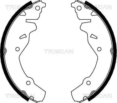 Комплект гальмівних колодок TRISCAN 810080002